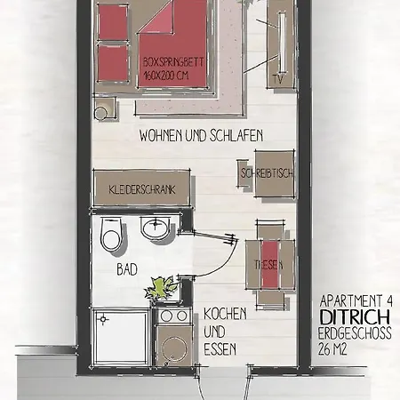 Apartment Backstein Mit Zentraler Lage Im Grünen Kostenfreien Parkplätzen Und 8 E - Ladestationen