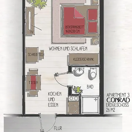 Backstein Mit Zentraler Lage Im Grünen Kostenfreien Parkplätzen Und 8 E - Ladestationen Apartment Schwerin (Mecklenburg-Vorpommern)