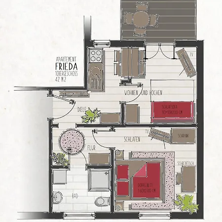 Backstein Obo19 Lejlighed Schwerin (Mecklenburg-Vorpommern)