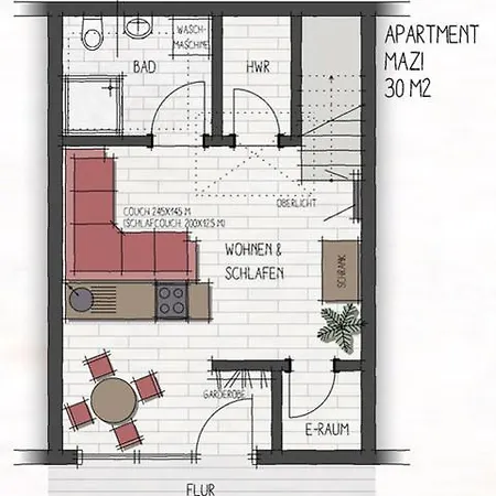Apartamento Backstein Obo19 *